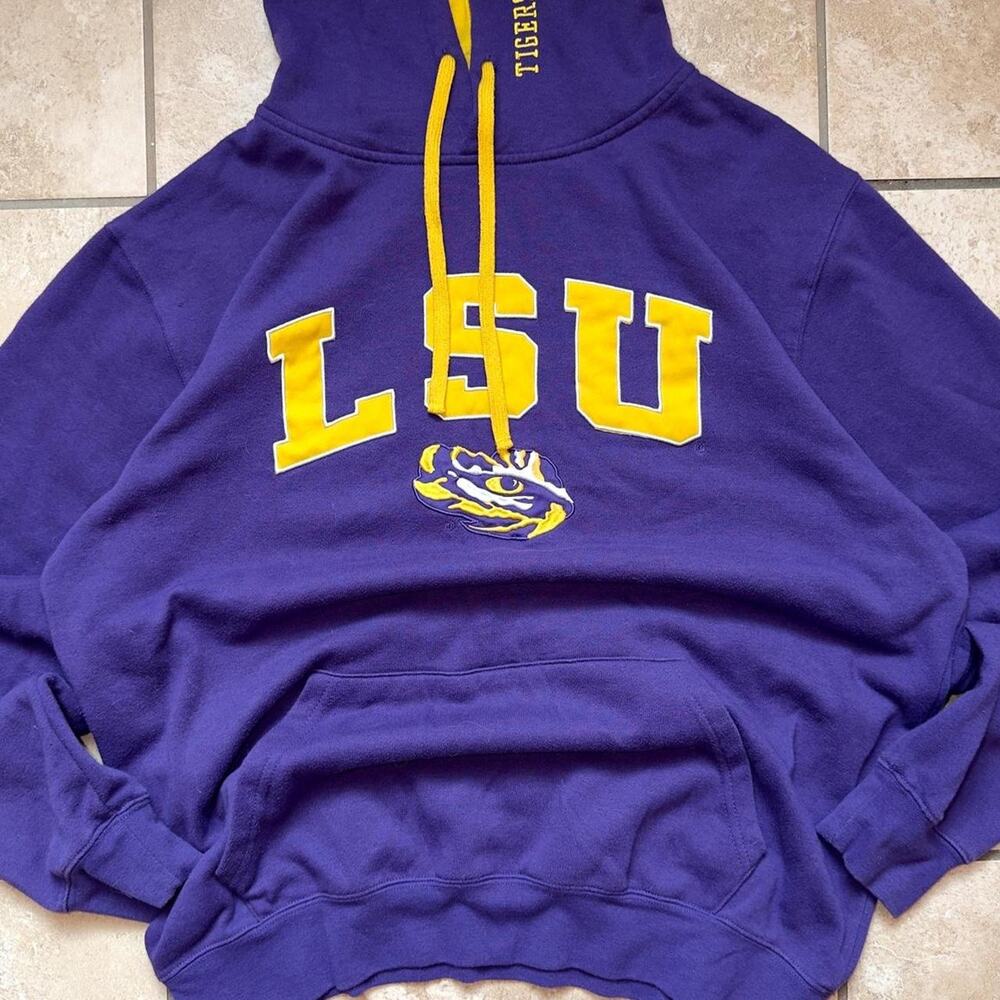 Colosseum Louisiana State University Tigers Pullover Hoodie - Size L